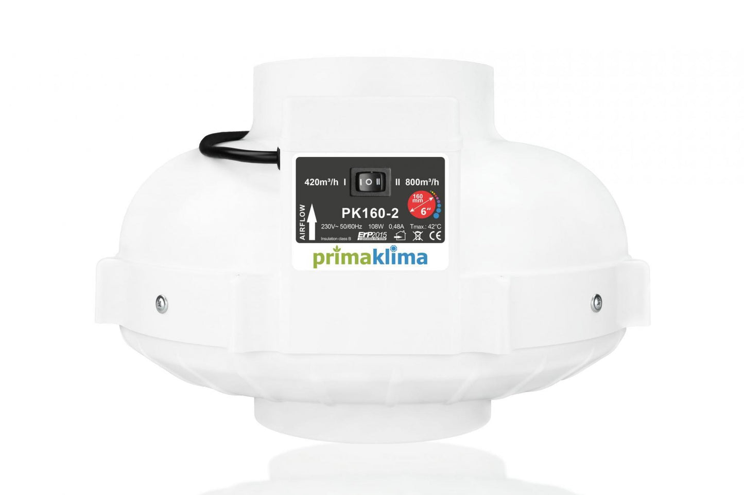 Prima Klima PK160-2 800(420)m³/h Ø160mm