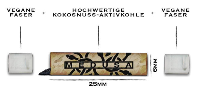 Medusa Filter 250 Stück, 6mm