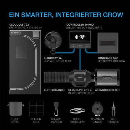 AC Infinity Advance Grow Zelt-System 60x60x180